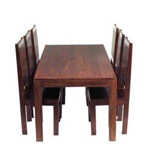 Mango Dining Set with 6 High Back Chairs