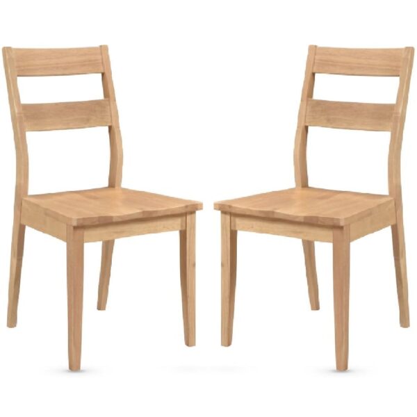 Alesund Oak Wooden Dining Chairs In Pair