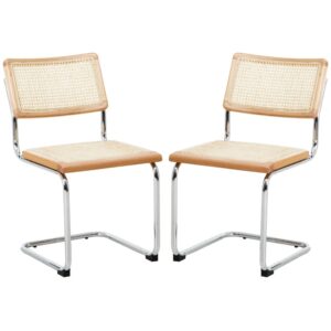 Carolina Oak Wooden Dining Chair In Pair