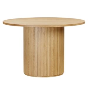 Vevey Wooden Round Dining Table In Oak