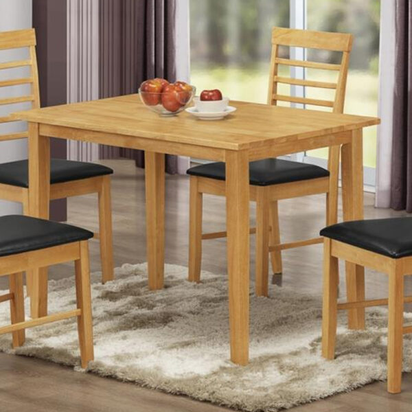 Marsic Small Wooden Dining Table In Light Oak